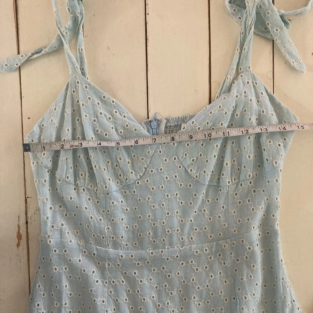 Light Blue Baby Doll Dress, Small - Picture 3 of 6